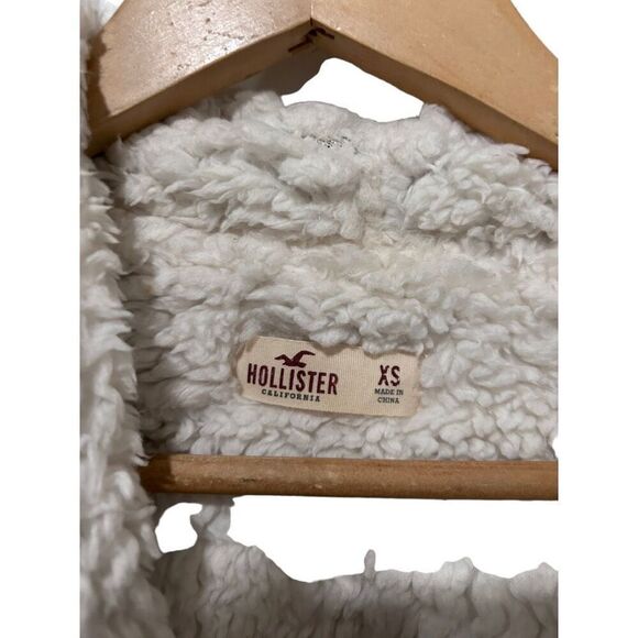 Hollister Aztec Southwestern Sherpa Open Front Fringe Cardigan Multicolor Sz XS - Picture 6 of 9